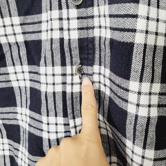 Jachs Men Black White Regular Fit Checkered Cut Away Collar Casual Shirt Size S - Picture 5 of 13